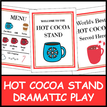 Hot Cocoa Stand Dramatic Play by Wild Dandelions Academy | TPT