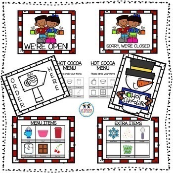 Hot Cocoa Stand Dramatic Play Labels (Teacher-Made) - Twinkl