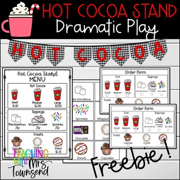 Preview of Hot Cocoa Stand Dramatic Play-Printable
