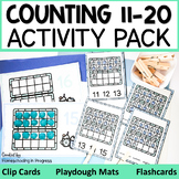 Hot Cocoa Ten Frame Task Cards-Teen Numbers