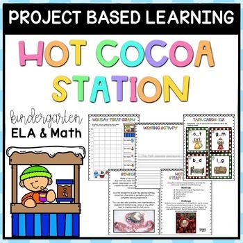 Preview of Hot Cocoa Theme Literacy and Math PBL Activities
