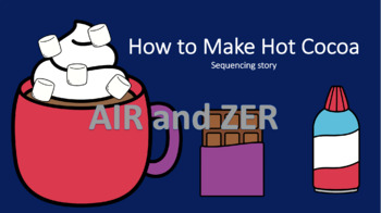 Preview of Hot Cocoa sequencing printable book