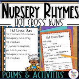 Hot Cross Buns - Nursery Rhyme Poem Posters and Activities