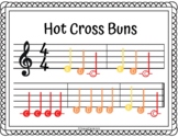 Hot Cross Buns - with Boomwhacker notes