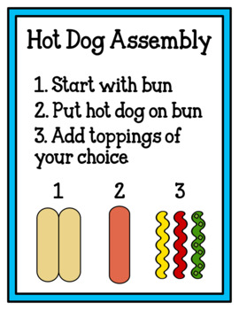 CVC builder Hot dogs dramatic play easy booklet - Pure Joy Teaching