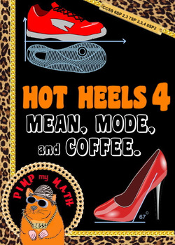 Preview of Hot Heels 4 Mean, mode and coffee