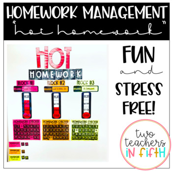 Preview of Hot Homework: Classroom Management System [editable]