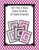 Hot Pink and Black Game Boards