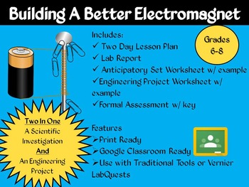 Preview of Electromagnets Inquiry Lab (NGSS MS-PS2-3)