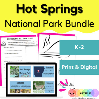 Preview of Hot Springs National Park BUNDLE - Digital / Print - Google Slides - Nearpod