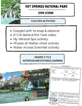 Preview of Hot Springs National Park Elementary STEM Activities Pack