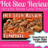 Review Game Editable Template - Hot Stew Review