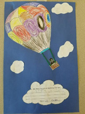 Hot air balloon soaring into 1st grade