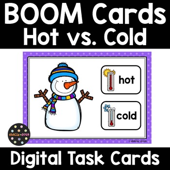 Preview of Hot and Cold BOOM Cards | Digital Task Cards