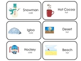 Hot and Cold Preschool Opposites Printable Picture Word Fl