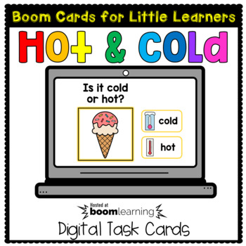 Preview of Hot or Cold - Boom Cards for Little Learners