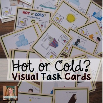 Preview of Hot or Cold? Visual Task Cards for Special Education