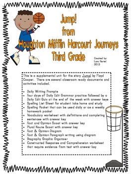 Preview of Houghton Mifflin Harcourt Journeys 2014 Grade 3 Jump a Michael Jordan Story