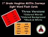 Houghton Mifflin Journeys Sight Word Flash Cards First Grade