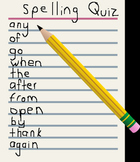 Houghton Mifflin Spelling Lesson (First Grade Theme 3-1)*S
