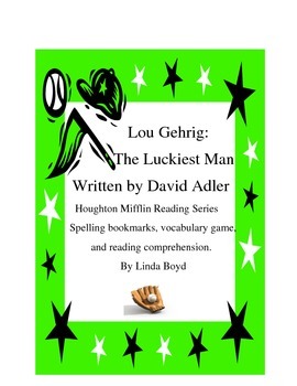 Preview of Houghton Mifflin's Lou Gehrig: The Luckiest Man Biography