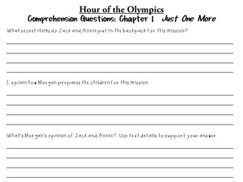 Hour of the Olympics by Mary Pope Osborne