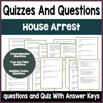 Preview of House Arrest by K. A. Holt Questions & Quizzes With Answer Key