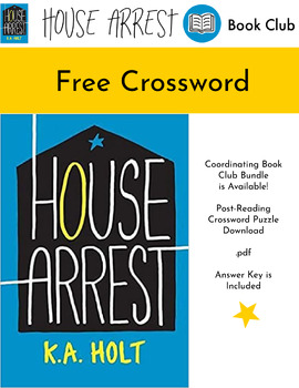 Preview of House Arrest by K.A.Holt YA / ELA YA Verse Novel / Crossword Puzzle FREE