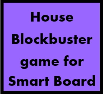 Preview of House Blockbuster for Smartboard