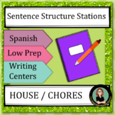 House Chores Family Spanish Sentence Structure Centers Stations