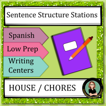 house chores family spanish sentence structure centers
