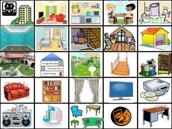 House, Chores, etc. Flash cards- (Realidades B Ch. 6A and 6B) by SenoraSol