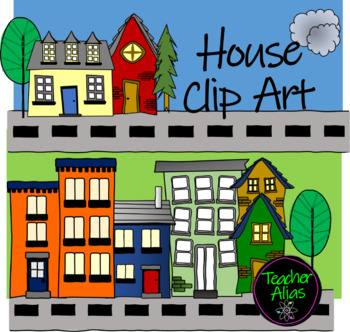 Preview of House Clip Art Doodles