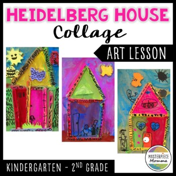 Preview of Heidelberg House Collage Art Lesson