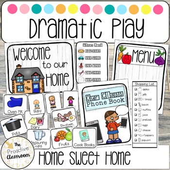 Preview of House Dramatic Play Center | Home | Preschool Dramatic Play Labels Kindergarten