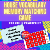 House / Home - English Vocabulary Memory Matching Game for