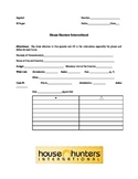 House Hunters International Worksheet