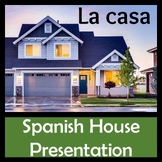 House (La Casa) Vocabulary Power Point in Spanish (40 Slides)