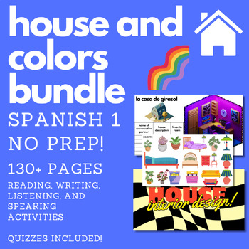 Preview of House (La casa) and Colors (Los colores) (Bundle) (Spanish 1)