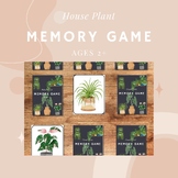 House Plant Memory Game- Montessori & Homeschool Watercolo