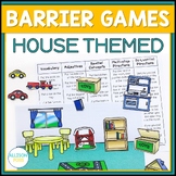 House Themed Barrier Games Speech Therapy - Speaking and L