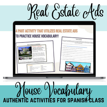 Preview of House Vocabulary: Real Estate Ad Authentic CI Readings for Spanish (casa)