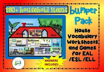 House Vocabulary: Things Around the House with Pictures • 7ESL