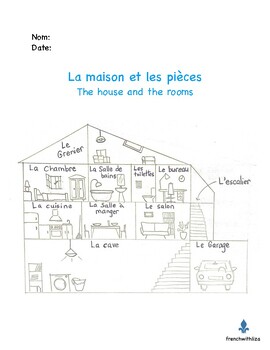 House and Rooms in French - La maison et les pièces by French with Liza