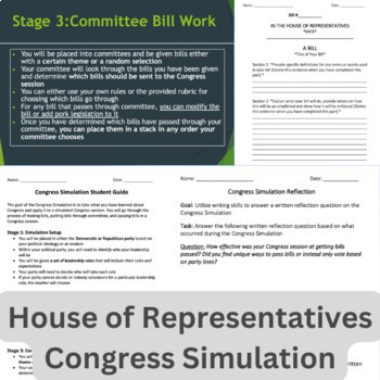 Preview of House of Representatives Congress Simulation