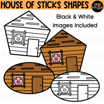 stick house clipart