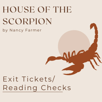 Preview of House of the Scorpion Exit Tickets/ Reading Comprehension Questions- EDITABLE!