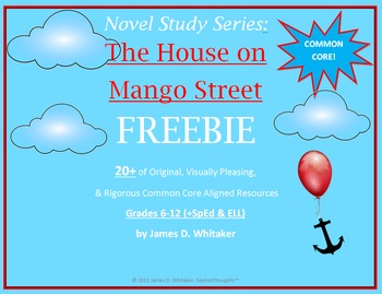 Preview of House on Mango Street Freebie Sampler Sandra Cisneros Common Core