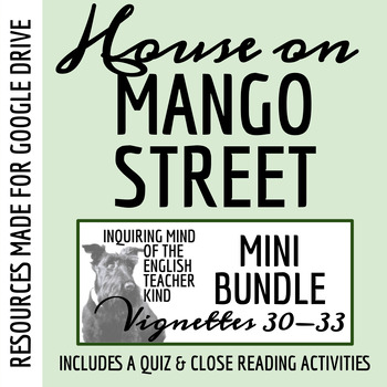 Preview of House on Mango Street Quiz and Close Reading Bundle (Vignettes 30-33) - Google