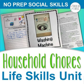 Preview of Household Chores Unit Life Skills